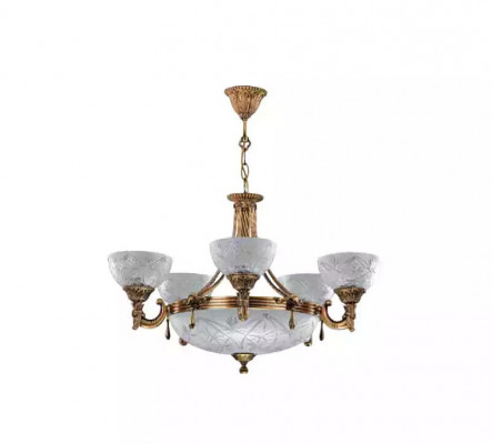 Deckenlampe Lüster Deckenleuchter Lampe Kronleuchter Glas Grau Leuchten