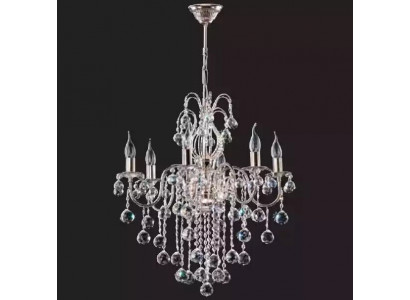 Silber Deckenleuchter Kronleuchter Deckenlampe Lüster Kristall Lampe