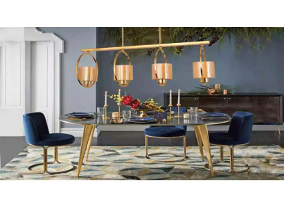 Deckenlampe Deckenleuchten Lampe Leuchte Luster Glass Luxus Esszimmer