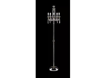 Kristall Stehlampe Standlampe Stand Luxus Leuchten Lampen Lampe Silber