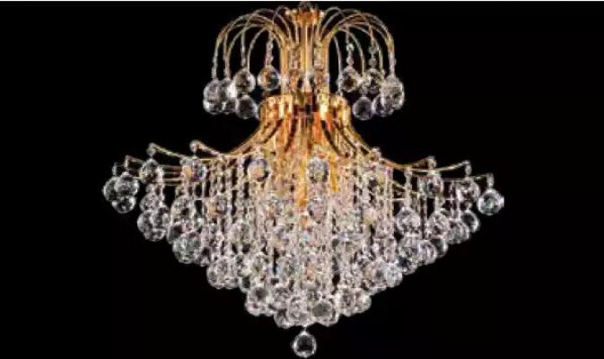 Luxus Kronleuchter Deckenlampe Deckenleuchter Goldene Königliche Lüstern