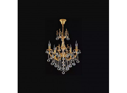 Kronleuchter Deckenleuchter Luxus Deckenlampe Lüster Gold Kristall