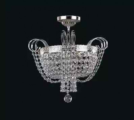 Deckenlampe Lüster Kristall Deckenleuchter Lampe Kronleuchter Silber