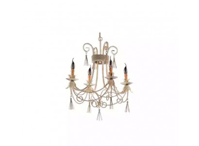 Luxus Deckenleuchter Lüster Kronleuchter Deckenlampe Lampen Beige Art