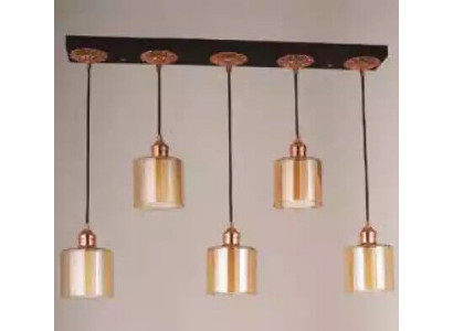 Goldene Runde Kronleuchter Deckenleuchter Deckenlampe Lüster Leuchte