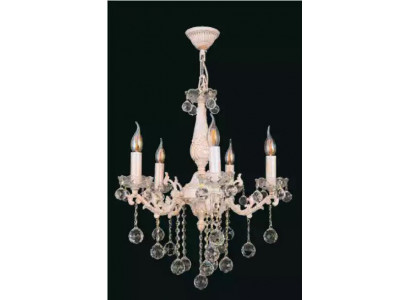 Lüster Deckenleuchter Luxus Beige Kronleuchter Deckenlampe Kristall