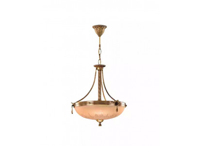 Kronleuchter Deckenlampe Lüster Deckenleuchter Lampe Glas Gold Beige