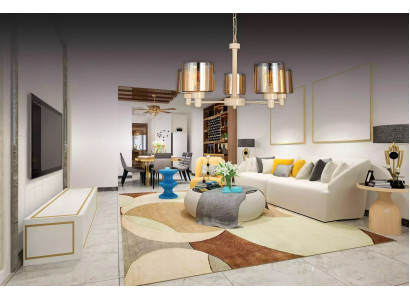 Deckenlampe Metall modernes Design Wohnzimmer Hängelampe Luster Deckenleuchte