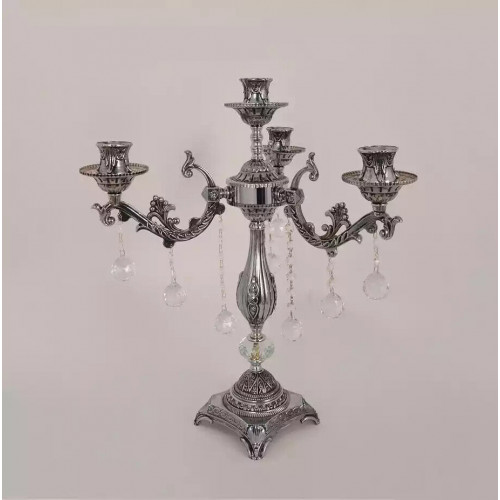 Tischlampe Nachttischlampe Leuchte LuxusTischlampe Wohnzimmer silber