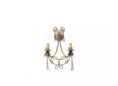 Wandleuchte Lüster Wandlampe Wandleuchten Wand Lampen Beige Luxus Neu