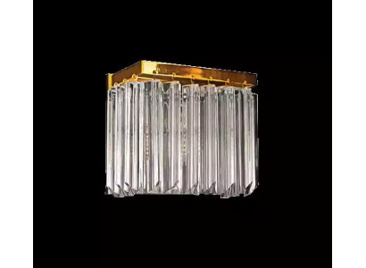 Lüster Deckenlampe Deckenleuchter Luxus Gold Kronleuchter Kristall Art