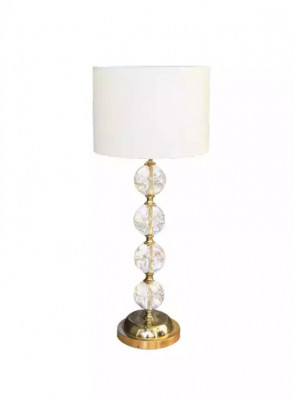 Tischleuchte Tischlampe Lampe Leuchten Gold Lampen Tisch Kristall