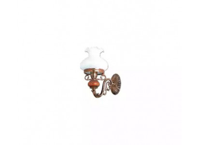 Lampe Wandlampe Wandleuchten Wandleuchte Lüster Wand Braun Barock Glas