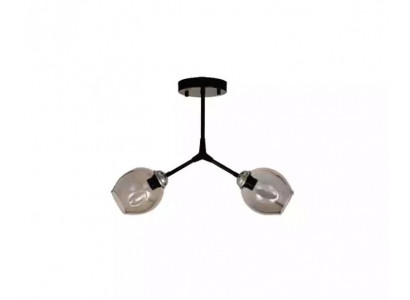 Deckenleuchter Lüster Kronleuchter Deckenlampe Lampen Glas Schwarz