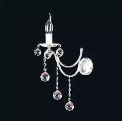 Wandlampe Wandleuchten Wandleuchte Lüster Wand Lampen Silber Kristall