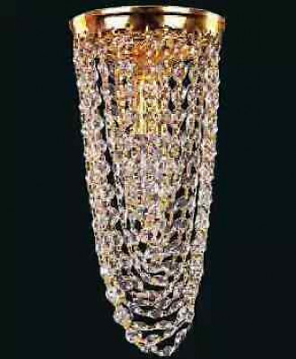 Luxus Deckenleuchter Kronleuchter Gold Deckenlampe Lüster Kristall Art