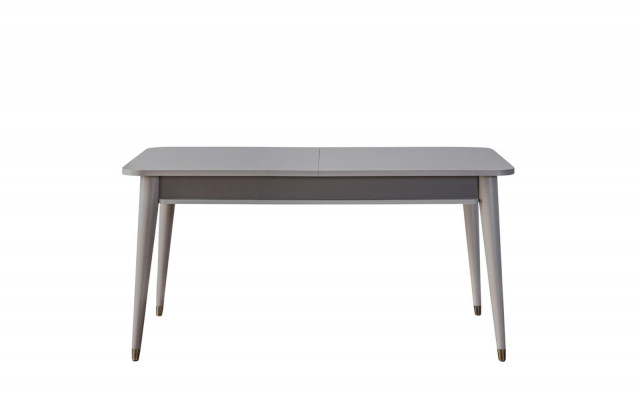 Grauer Esstisch Designer Esszimmer Möbel Ausziehbarer Holz Tisch Neu