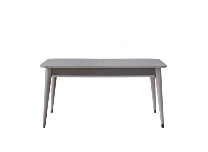 Grauer Esstisch Designer Esszimmer Möbel Ausziehbarer Holz Tisch Neu