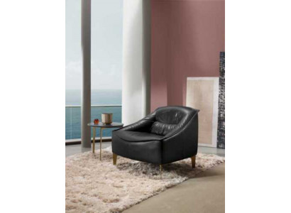 Sessel Polster Sitzer Modern Design Leder Relax Sessel Lounge Luxus Wohnzimmer