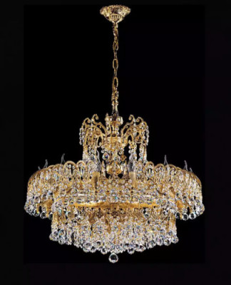 Luxus Deckenleuchte Hotel Lampe Große Deckenleuchte 75x120cm Kronleuchter