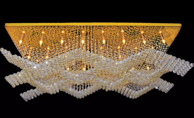 Große Leuchte Lampe Kronleuchter Luxus Lampen xxl deckenleuchte 100x200cm