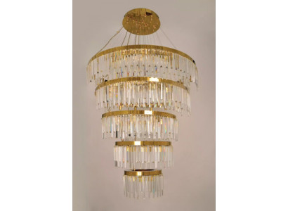Kronleuchter Deckenleuchter Luxus Gold Deckenlampe Lüster Kristall Lampe