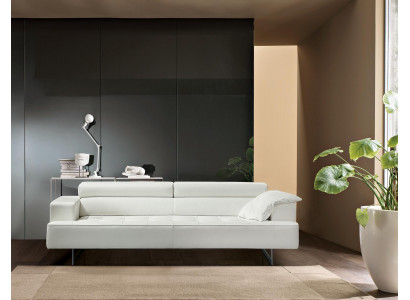 Polster Prianera Möbel Dreisitzer Sofa 3 Sitzer Sofas Luxus Leder Couchen Weiß