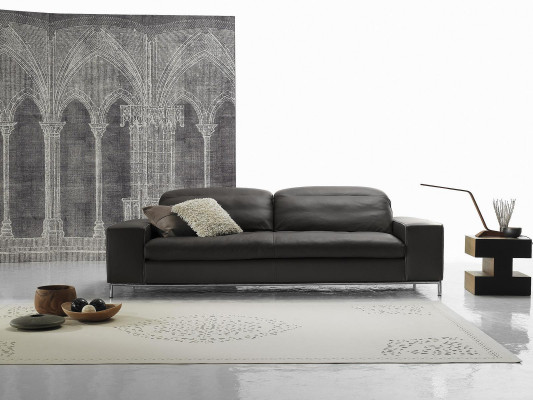 Modern Sofa 2 Sitz Luxus Leder Sofas Zweisitzer Wohnzimmer Design Prianera Couch