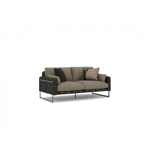 Polster Textil Luxus Zweisitzer Sofa Wohnzimmer Modern Polstermöbel Neu
