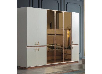 Weißer Moderner Kleiderschrank Schlafzimmer Schränke Luxus Holz Möbel