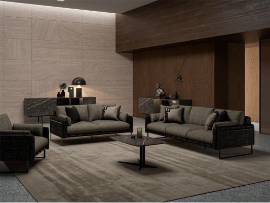  Sofagarnitur 4tlg Polstermöbel Garnituren Textil Wohnzimmer Set Polster