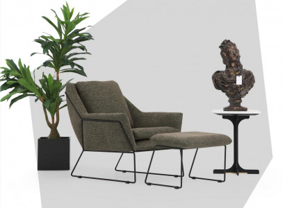 Moderner Grüner Sessel Cocktailsessel Ohrensessel Wohnzimmermöbel Design