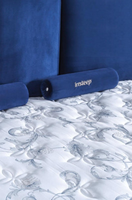 Bett Blau Metall Möbel Design Elegantes Schlafzimmer Möbel Luxus Modern Neu