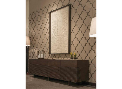 Wandverkleidung Design Textil messing Wohnzimmer Ausstattung neue Farbe beige-