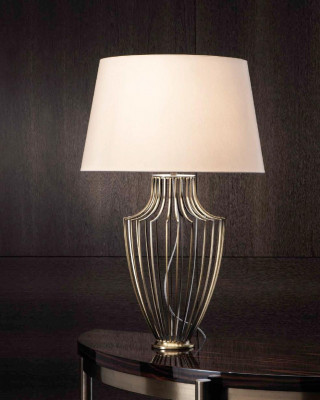 Tischleuchte Tischlampe Lampe Wohnzimmer Nachttischlampen neu Material Metall