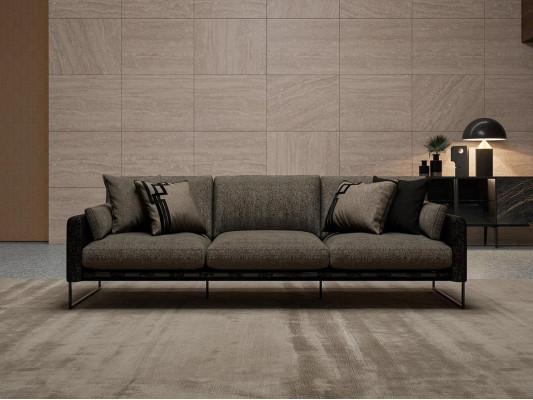  Luxus Polstermöbel Dreisitzer Sofa Couchen Textil Wohnzimmer Neu Möbel