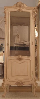 Möbel Massive Holz Vitrinen Glas Schrank Echtholz Anrichte Vitrine Wohnzimmer