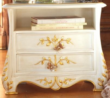 Klassischer Nachttisch Echtholz Tische Italienische Möbel Einrichtung Tisch Neu