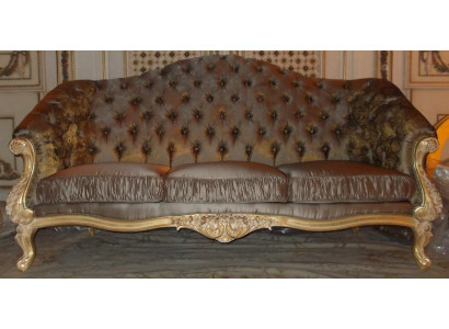 Sofa Couch Design Couchen Polster Textil Italienische Möbel Sitzer Bank 3 Sitzer