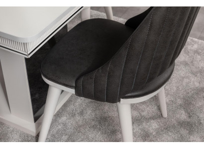 Esszimmer Stuhl Designer Polster Lounge Textil Stoff Luxus Modern