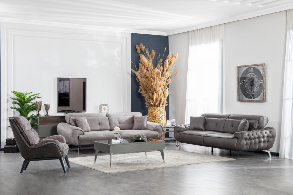 Sofagarnitur 3+1Sitzer Set Couchtisch Beistelltisch Design Polster Meble