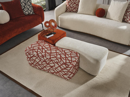 Sofa 4 Sitzer Couch Polster Design Textil Wohnzimmer Design Möbel