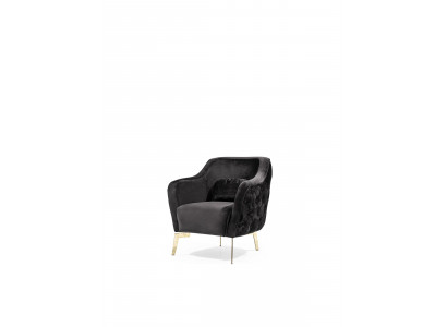 Wohnzimmer Sessel Polster Design Modern Sofas Textil Neu Luxus Schwarz