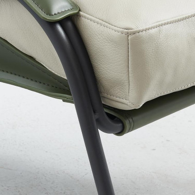 Sessel + Hocker Set Luxus Relax Einsitzer Möbel Stuhl Fußhocker 2tlg.