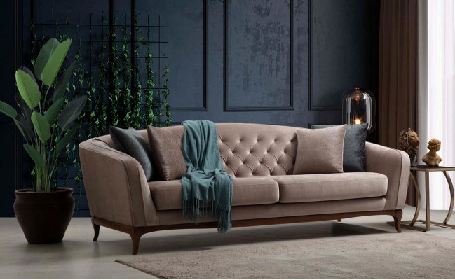 Sofagarnitur Sofa Luxus Garniur Sofas Sessel 4+3+1 Sitzer Modern 3tlg Set Design