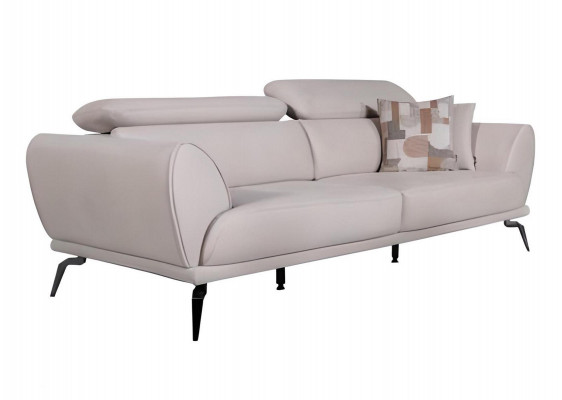  Weißer Wohnzimmer 3-Sitzer Designer Luxus Couch Moderne Sitzmöbel Neu