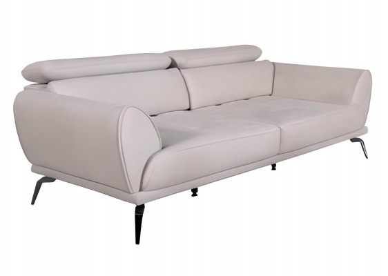  Weißer Wohnzimmer 3-Sitzer Designer Luxus Couch Moderne Sitzmöbel Neu