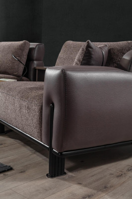3-Sitzer Sofa Inklusiver Beistelltisch Komfortable Wohnzimmer Couch