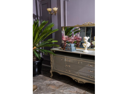 Sideboard mit Spiegel Wohnzimmer Design Neu Möbel Konsole Sideboard Holz