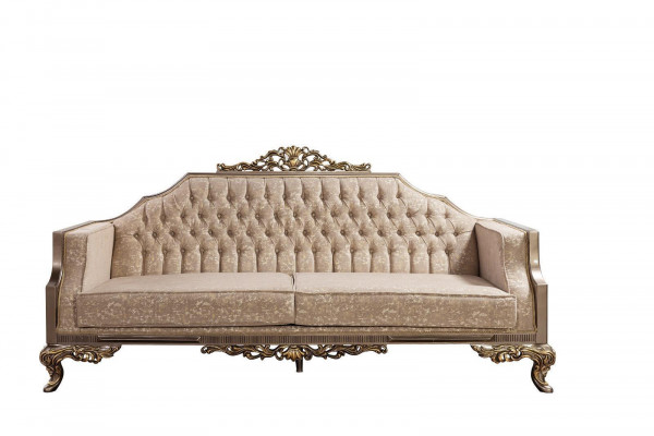 Chesterfield Sofagarnitur mit Couchtisch Sofa Set Polster Möbel 5tlg.